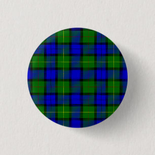Farquharson tartan blau grün kariert button