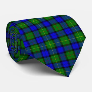 Farquharson tartan blau grün kariert krawatte