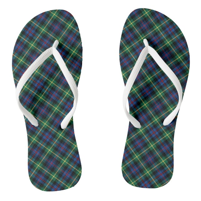 Farquharson Tartan Colorful Scottish Kariert Flip Flops (Fußbett)