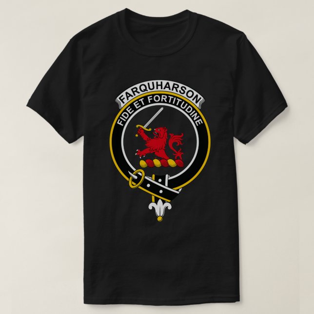 Farquharson Wappen Tartan Clan Scottish Clan T-Shirt (Design vorne)