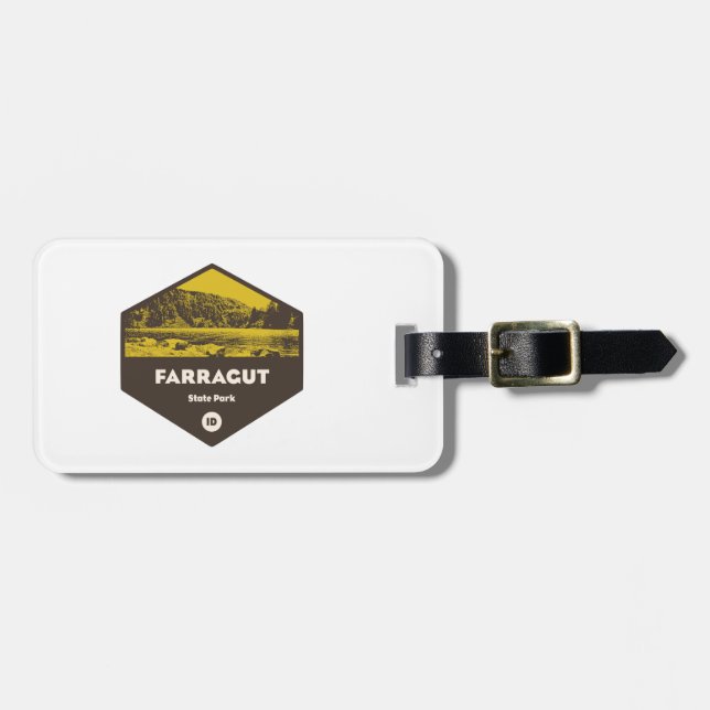 Farragut Staat Park Idaho Gepäckanhänger (Vorderseite horizontal)