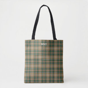 Farrell Clan Tartan Kariert Monogramm Tasche