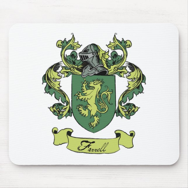 Farrell Familien-Wappenkunde-Wappen Mousepad (Vorne)