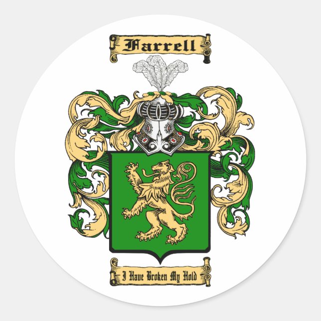 Farrell Runder Aufkleber (Vorderseite)