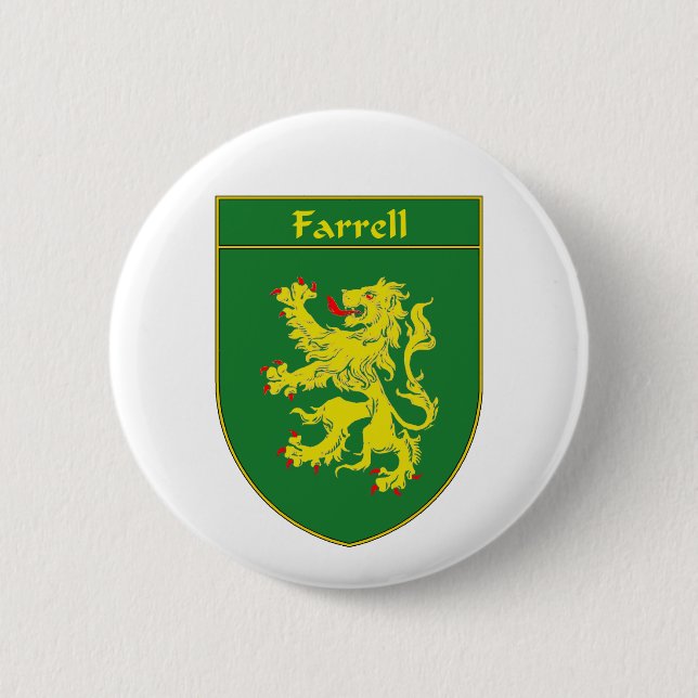 Farrell Wappen/Familienwappen Button (Vorderseite)