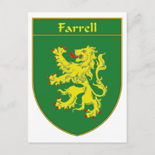 Farrell-Wappen/Familienwappen Postkarte