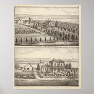 Farrelly, Mathews Wohnsitze, Bauernhöfe Poster