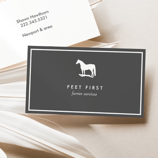 Farrier Business Card, Pferdetrainer Business Card Visitenkarte (Von Creator hochgeladen)