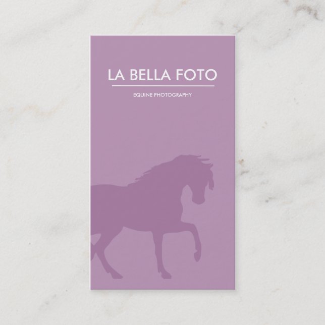 Farrier carte de visite, cheval carte de visite (Devant)