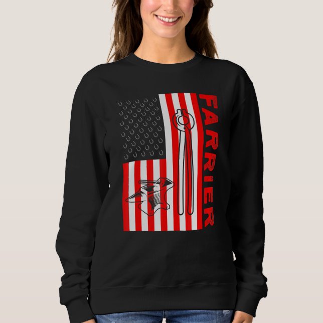 Farrier Horseshoe Hoof Trimming Equine Shoeing 70 Sweatshirt (Vorderseite)
