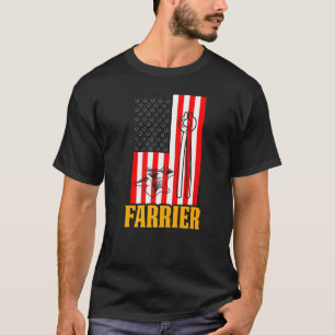 Farrier Horseshoe Hoof Trimming Equine Shooting T-Shirt