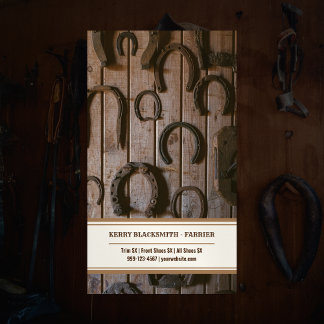 Farrier Horseshoeing und Trim Magnetische Visitenkarte