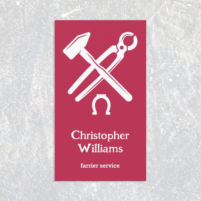 Farrier Visitenkarte (Farrier Business Card Photo)