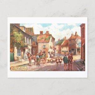 Farringdom Market Place Carte postale Vintage