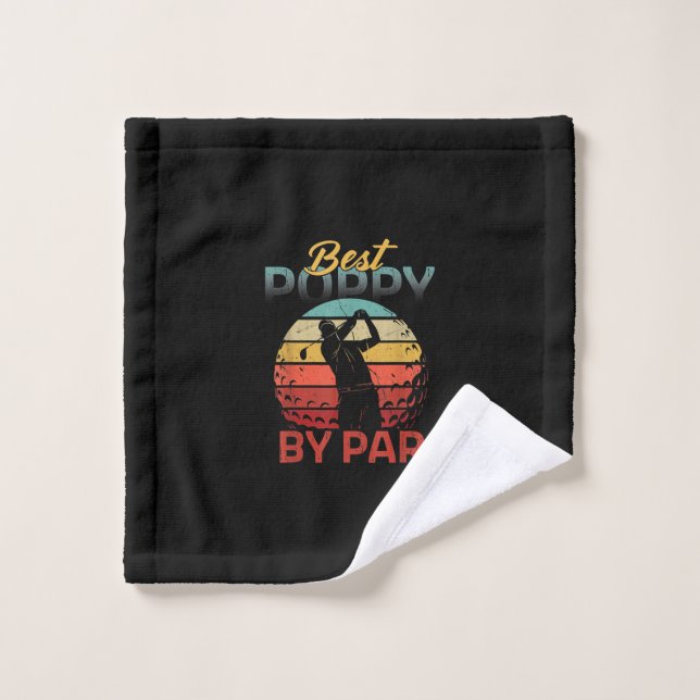 Fars Day Meilleur terrain de golf de Poppar S Dad  (Gant de toilette)