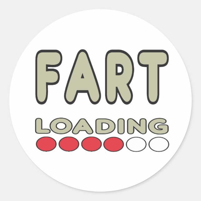 Fart Loading Runder Aufkleber (Vorderseite)