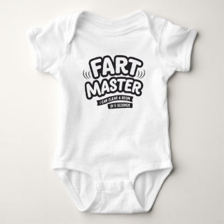 Fart Master, i can clear a room in 5 seconds Baby Strampler