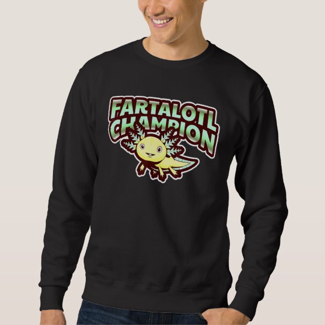 Fartalotl Champion Axolotl Salamander Sweatshirt (Vorderseite)