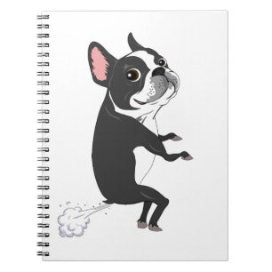 Farting Boston Terrier - still, aber tödlich Notizblock