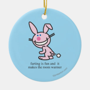Farting ist Spaß Keramik Ornament