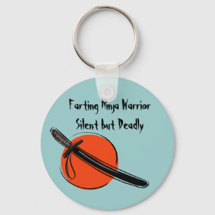Farting Ninja Krieger-stiller aber tödlicher Schlüsselanhänger