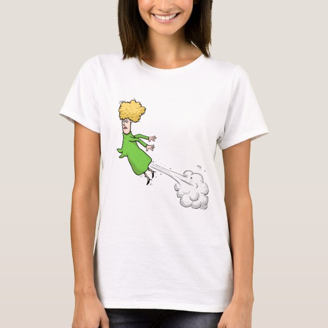 Farting Woman sur mon T-shirt (Devant)