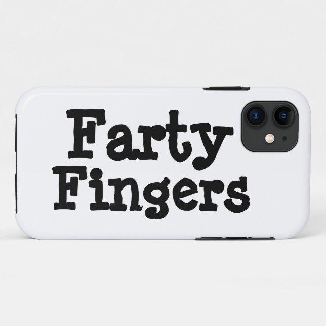 Farty Fingers Case-Mate iPhone Hülle (Rückseite (Horizontal))