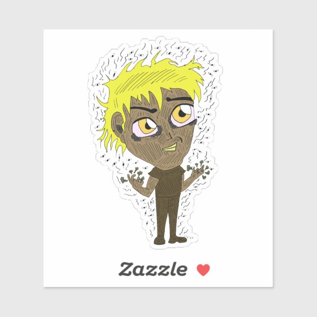 Farty Fingers Chibi Aufkleber (Blatt)