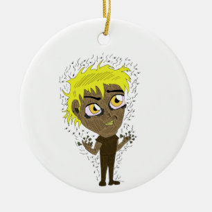 Farty Fingers Chibi Keramik Ornament