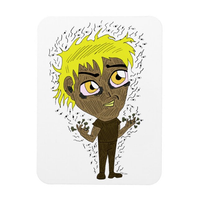 Farty Fingers Chibi Magnet (Vertikal)