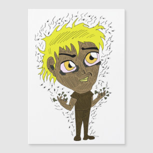 Farty Fingers Chibi Magnetkarte