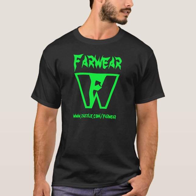 Farwear Schwarzes T-Shirt (Vorderseite)