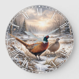 Fasan große wanduhr