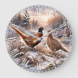 Fasan große wanduhr