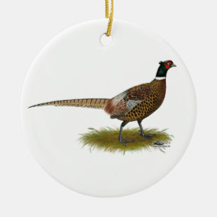 Fasan-Hahn Keramikornament