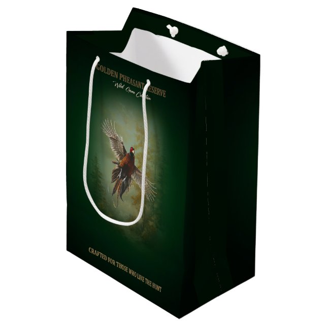 Fasan, Königsjagd Mittlere Geschenktüte (Vorderseite Schrägansicht)