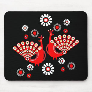 Fasan Pfau Kunst Mousepad