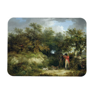 Fasan-Schießen (Öl auf Leinwand) 3 Magnet