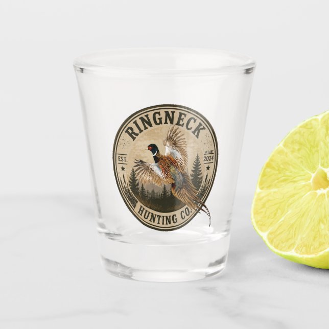 Fasan  schnapsglas (Vorderseite)