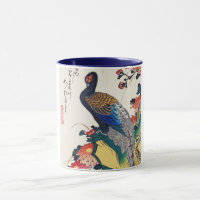 Fasan und Chrysanthemum, Hiroshige, Ukiyo-e