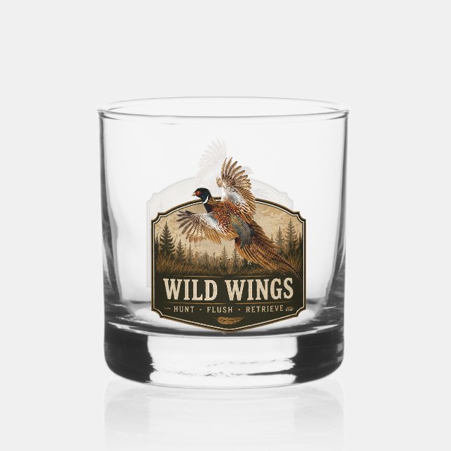 Fasan  whiskyglas (Vorderseite)