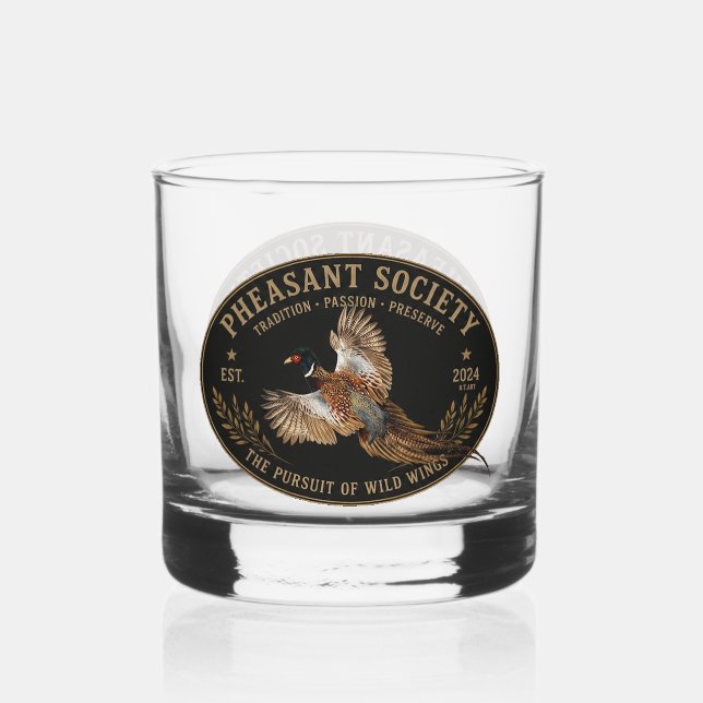 Fasan  whiskyglas (Vorderseite)