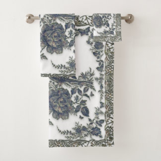 Fasane in Blume Badhandtuch Set