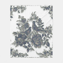 Fasane in Blume Fleecedecke