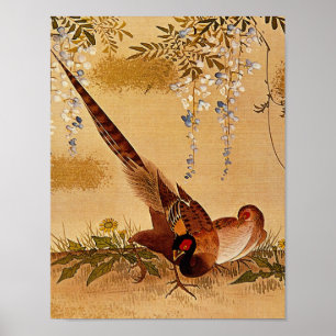 Fasane unter dem Glycines_The Orient Poster