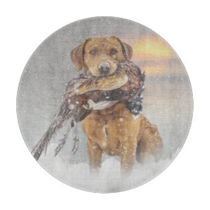 Fasanenjagd mit einem Labrador Schneidebrett