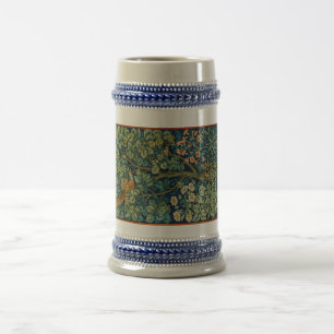 Fasanenvogel in einem Baum (von William Morris) Bierglas