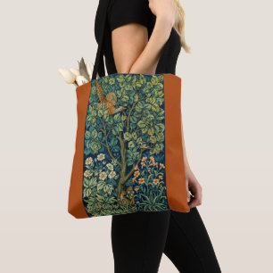 Fasanenvogel in einem Baum (von William Morris) Tasche