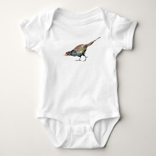 Fasant Baby Strampler (Vorderseite)