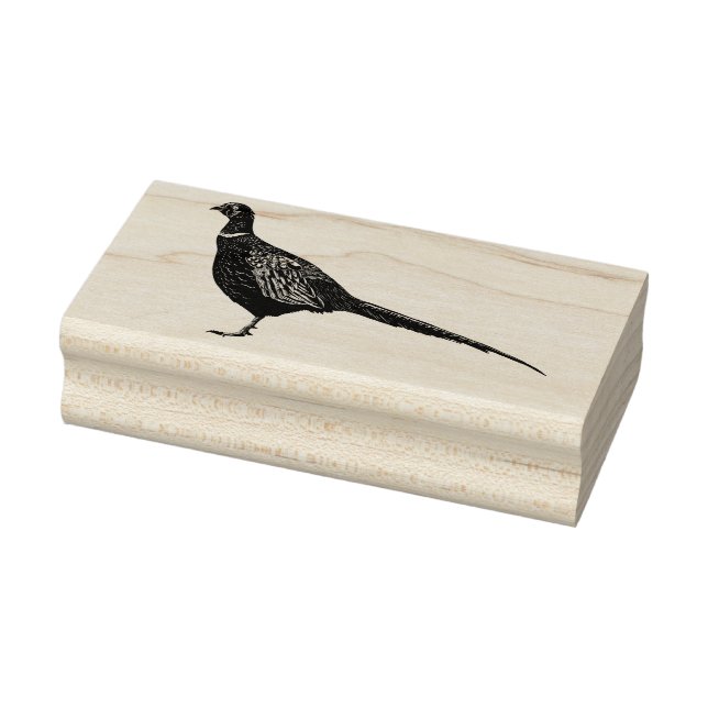 Fasant Gummistempel (Stempel)